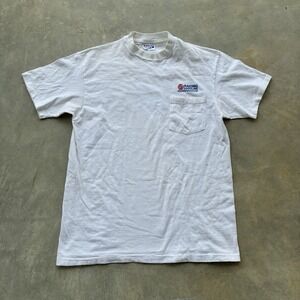 Vintage Hanes USA MADE 76 Gasoline Large T Shirt NASCAR Single Stitch Racing